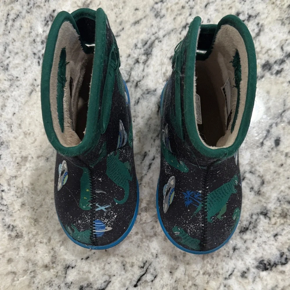 Bogs Kids' Dino Adventure Boots - Black and Green